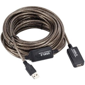 Resim Alfais 5227 Aktif USB Dişi Erkek Uzatma Kablosu 10 M 