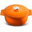 Resim Kitchenware Amusant Turuncu Döküm Mini Güveç 10 Cm Voeux