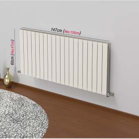 Resim Aeon Smyrna 60 x 147 (21 Dilimli) Kırık Beyaz RAL9010 Radyatör 