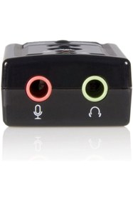 Resim aogo Usb Ses Kartı Virtual Sound Tak Kullan Kulaklık Mikrofon Çıkışı 7.1 Channel Harici Ses Kartı 