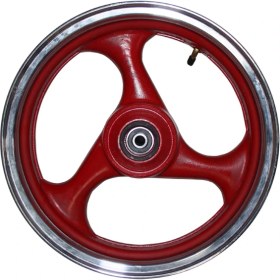 Resim Mondial 150 On Jant - Celık (3.50X13") (Kırmızı) 