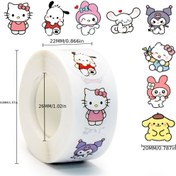Resim 1 Rulo Sanrio Temalı Dekoratif Çıkartma, Yaklaşık 500 Yaprak/Rulo - Noel, Cadılar Bayramı, Bahar Festivali, Şükran Günü Parti Süslemeleri 