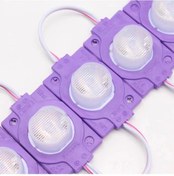 Resim 12 Volt 1.5 Watt Tek Lensli Mor 3030 Led Modül Ip65 10 Adet Modül 