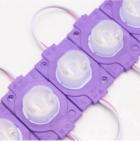 Resim 12 Volt 1.5 Watt Tek Lensli Mor 3030 Led Modül Ip65 10 Adet Modül 