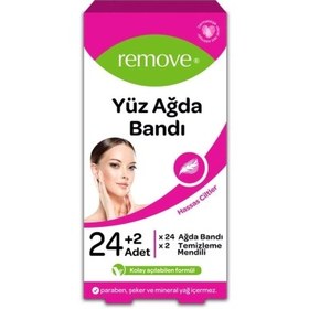 Resim Remove Yüz Ağda Bandı 24lü Set Hassas Ciltler 