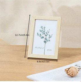 Resim Willowhaven Modern 5/6" Ahşap Fotoğraf Çerçevesi - Siyah Beyaz Minimalist Dekor 