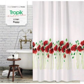 Resim Zethome Banyo Perdesi 2x120x200 Çift Kanat Duş Perdesi Halka Hediyeli Duşakabin Perdesi 7081 