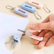 Resim 1 Adet Pastel Renklerde Yaratıcı Mini Taşınabilir Katlanır Makas - Paslanmaz Çelik, Kompakt & Kullanımı Kolay Kağıt Kesimi, Sanat Projeleri İçin - Ofis & Okul Malzemeleri İçin İdeal, Mini Makas 