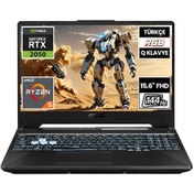 Resim Asus Tuf Gaming A15 FA506NF-HN050A3 R5-7535HS 16 GB 512 GB SSD RTX2050 15.6" Dos Dizüstü Bilgisayar 