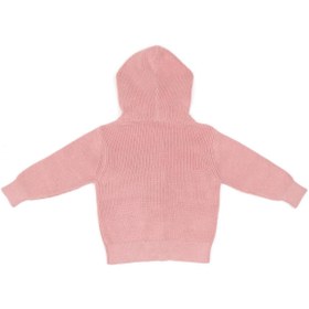 Resim Baboo Kapüşonlu Organik Pamuk Bebek ve Çocuk Hırka Pembe Beden: 4-6 Yaş 