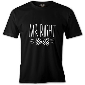 Resim Mr. Right Papyon Siyah Erkek Tshirt - Siyah / S 
