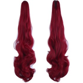 Resim Tokalı Dalgalı At Kuyruğu / Kızıl - Aysc-463029 Karışık - Çok Renkli 