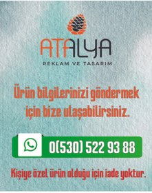 Resim Atalya Reklam ve Tasarım Şeffaf Pleksi Kapı Tabelası 35x30cm 