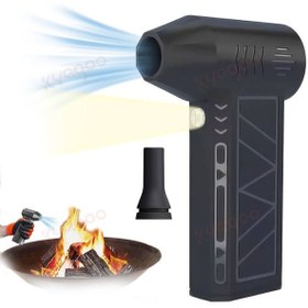 Resim gaman Mini Turbo Jet Fan 130000RPM Turbo Güçlü El Tipi Hava Kompresörü El Tipi Turbo Fan Üfleyici 