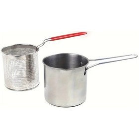 Resim Techbloom Paslanmaz Çelik Derin Yağda Kızartma Makinesi Deep Fryer Patates Balık Ve Tavuk Kızartma İçin İdeal Mutfak Aleti 