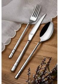 Resim Aryıldız 84 Parça Decor Prestige Çatal Kaşık Bıçak Seti Gümüş 