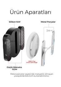 Resim Apple Uyumlu AirTag Manyetik Kılıf 2'li Paket 