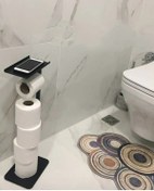 Resim Lilyum Yedekli Aksesuarlıklı Tuvalet Kağıtlık 