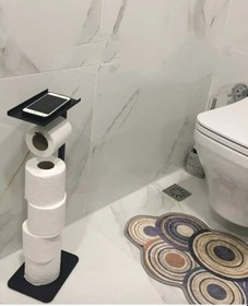 Resim Lilyum Yedekli Aksesuarlıklı Tuvalet Kağıtlık 