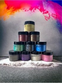 Resim Epoksi Sedefli Toz Pigment 40 Gr X10 Adet-400gr 