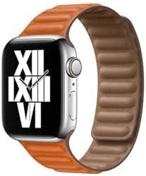 Resim CONSTRAIN Watch 38mm İle Uyumlu KRD, 34 Deri Zore Kordon, Gri 