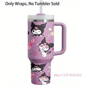 Resim For Kuromi için 40oz UV DTF Transfer Sticker'ları, 16oz Cam Bardaklar ve Bardaklar için Su Geçirmez Kendinden Yapışkanlı Dijital Sticker'lar, Yüksek Kaliteli Dayanıklı PVC Malzeme, Sevimli Karakterlerle Güzel Tasarım, El Sanatları ve DIY Projeleri için İdeal, El Sanatları Sticker'ları|Canlı Dijital Sticker'lar|Dayanıklı PVC Sticker'lar 