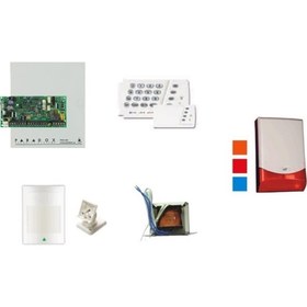 Resim Paradox Alarm Seti Kablolu Paradox SP4000 Kontrol Paneli+Trafo+Pır+Siren 