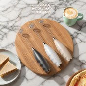 Resim Mini Elektrikli El Whisk, Pille Çalışan Krem Yumurta Pişirme Köpük Yapıcı, Çift Başlı Süt Köpürtücü, Mutfak Temel, Plastik Malzeme, ≤36V Çalışma Gerilimi, 1W Güç 