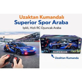Resim Nasyonel Toys Uzaktan Kumandalı Superior Spor Araba | Işıklı, Hızlı Rc Oyuncak Araba 