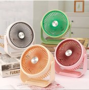 Resim SIGHTZER Masaüstü Şarjlı Fan 3 Kademeli Taşınabilir Vantilatör Serinletici Mini Klima Fan 