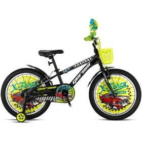 Resim Geroni X-Force - 16" Mtb - 10' - Vitessiz - V.b - Mat Siyah-Beyaz/neon Sarı 