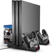 Resim Ps4 Pro Ve Slim İçin Fanlı Dikey Soğutucu Ve Kol Şarj Edici Organ 