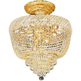Resim Üstün Avize Fabrikası Taç Model Kristal Taşlı Plafonyer Avize - 50cm 