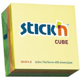 Resim Hopax Stıckn Yapışkanlı Not Kağıdı 400 YP 76x76 Pastel Renkler 21013 