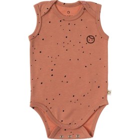 Resim Ayarlanabilir Çıtçıtlı Atlet Cosmos Pembe Organik Pamuk - Pembe Dots / 12-18 Ay 