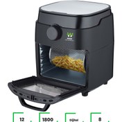 Resim Wiami Fritöz Air Fryer 12 Litre Siyah Oven Akıllı 741Kseri 