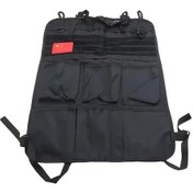 Resim Chuangyinshop Siyah Tactical Çok Amaçlı Araç Koltuğu Arkası Organizatörü Dayanıklı Çok Cepli Asılı Saklama Çantası 