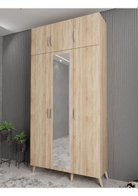 Resim Açelya Portmanto Vestiyer Meşe 135 cmM5 