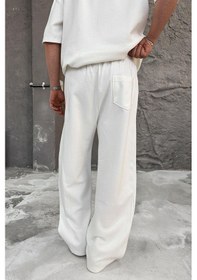 Resim Beyaz Cozy Premium Basic Baggy Eşofman Beyaz 