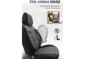 Resim Otom Style Design Oto Koltuk Kılıfı Tam Set – Airbag Uyumlu, Ortopedik 7 Katmanlı, Nefes Alabilen Kumaş 