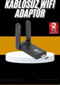 Resim teknodayım Mbps Wifi Alıcı Kablosuz Wifi Adaptörü Çift Band Çift Antenli 