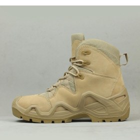 Resim Pars Power Mid Hakiki Nubuk Deri Su İtici Özellikli Askeri& Polis Outdoor Tactical Kısa Bot-10982-kum Kum 