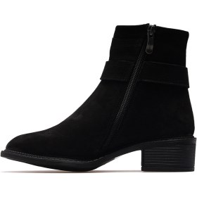 Resim Mammamia Kadın Hakiki Deri Topuklu Günlük Bot 25k D25kb-8075 Z Siyah Nubuk Siyah Nubuk 