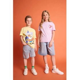 Resim DeFacto Süper 1 Takım New Regular Fit Bisiklet Yaka Kısa Kollu Tişört Erkek Çocuk H7922A826HS 