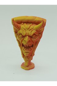 Resim shop Şeytani Pizza Dilimi Figürü - Gotik ve Pop Art Dekor 