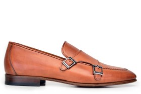 Resim Taba Monk Strap Erkek Ayakkabı -9908- 