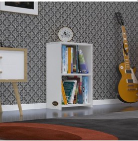 Resim Kenzlife Kitaplık Süper Ga 060*40*19 Byz 2 Katlı Tek Bölme Ofis Mutfak Banyo Dolabı Arkalıksız Çok Renkli 