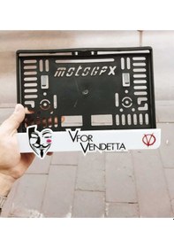 Resim Motor Plakalık Vfor Uyumlu Vendetta Lazer Kesim Pleksi 