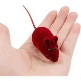 Resim Kedi Oyuncağı Sesli Fare - Basınca Ses Çıkaran Plastik & Kumaş Oyuncak - Kediler Için Avcılık ve Zeka Oyunu - Karışık Renk - 4’lü Set (1 Paket) 