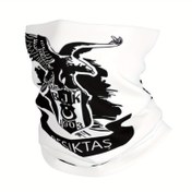 Resim 1 adet Besiktas Istanbul Turkiye Baskılı Boyun Gaiter, Nefes Alabilir Polyester-Elastan Karışımı, Rüzgar Geçirmez Alev Tasarımı, Nem Çekme, Toz Geçirmez Yangınçıları İçin Yüz Maskesi, Rahat Stil, Non-Woven Kumaş, Elde Yıkama veya Kuru Temizleme 